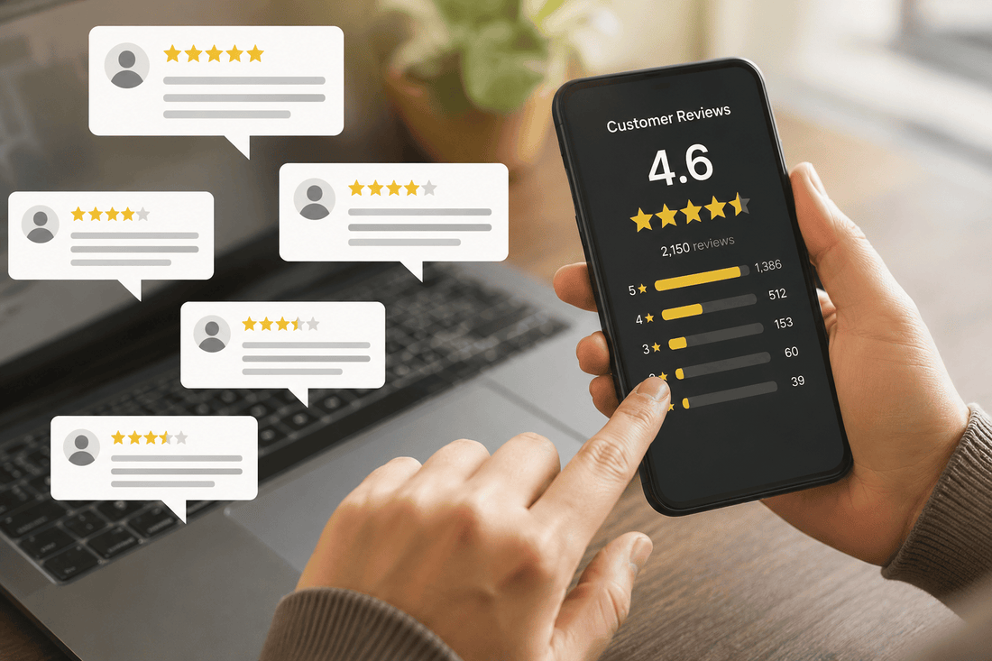Customer reviews for high-ticket home purchases