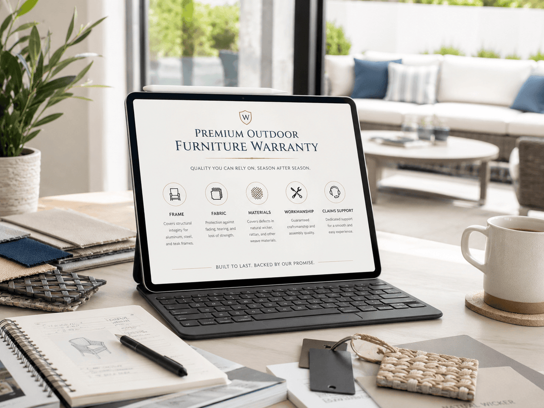 High-ticket furniture brand warranty page