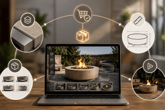 High-ticket fire pit product page 